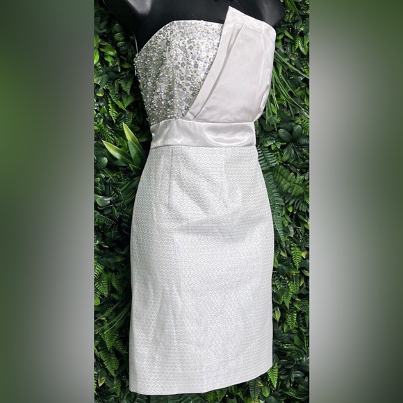 Laundry by Shelli Segal Strapless Holiday Formal Bridal cocktail dress - Picture 1 of 5